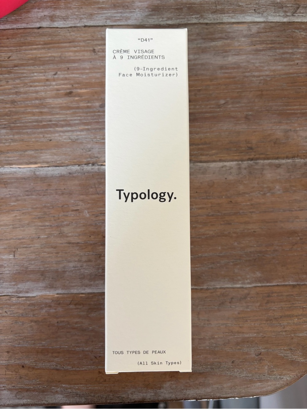Typology NWT 9 ingredient moisturizer